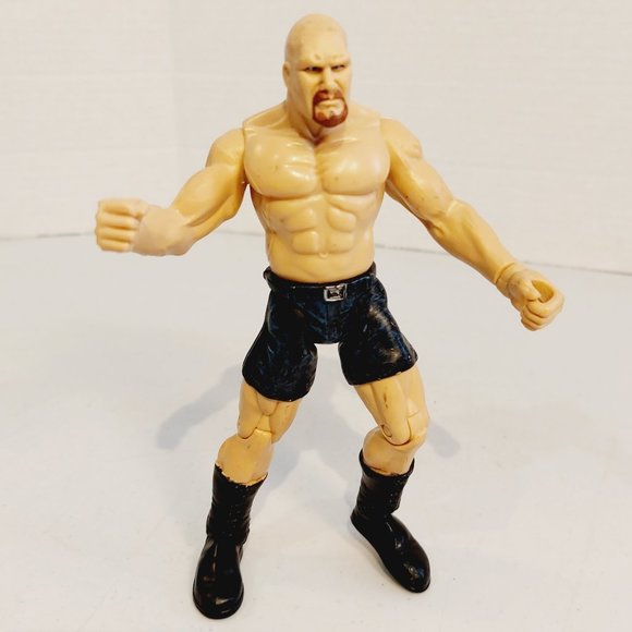 Vtg 1999 WWE Action Figure Stone Cold Steve Austin 6" Jakks Pacific Titan Tron - Picture 1 of 5